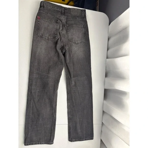 BDG Urban Outfitters Cowboy Jeans Size 27 Black Wash Denim Straight Leg - Picture 5 of 5